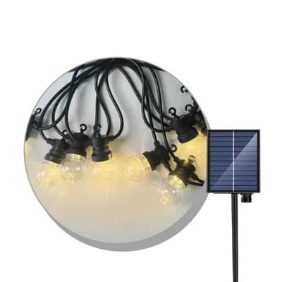 LED solarni svjetlosni lanac LUMERA LIGHTING IP65 3000K G50 ŽARx20, uključena
