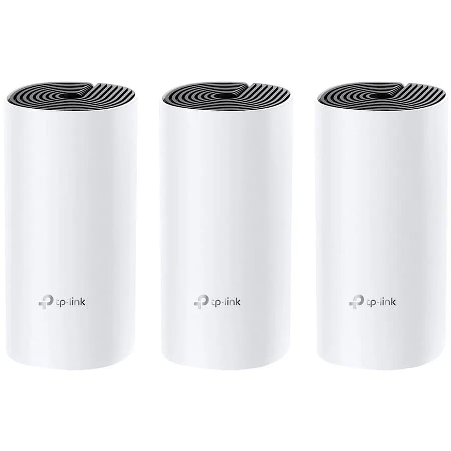 TP-Link Deco M4 (3-pack) AC1200 Whole-Home Mesh Wi-Fi System, Qualcomm CPU, 867Mbps at 5GHz+300Mbps at 2.4GHz
