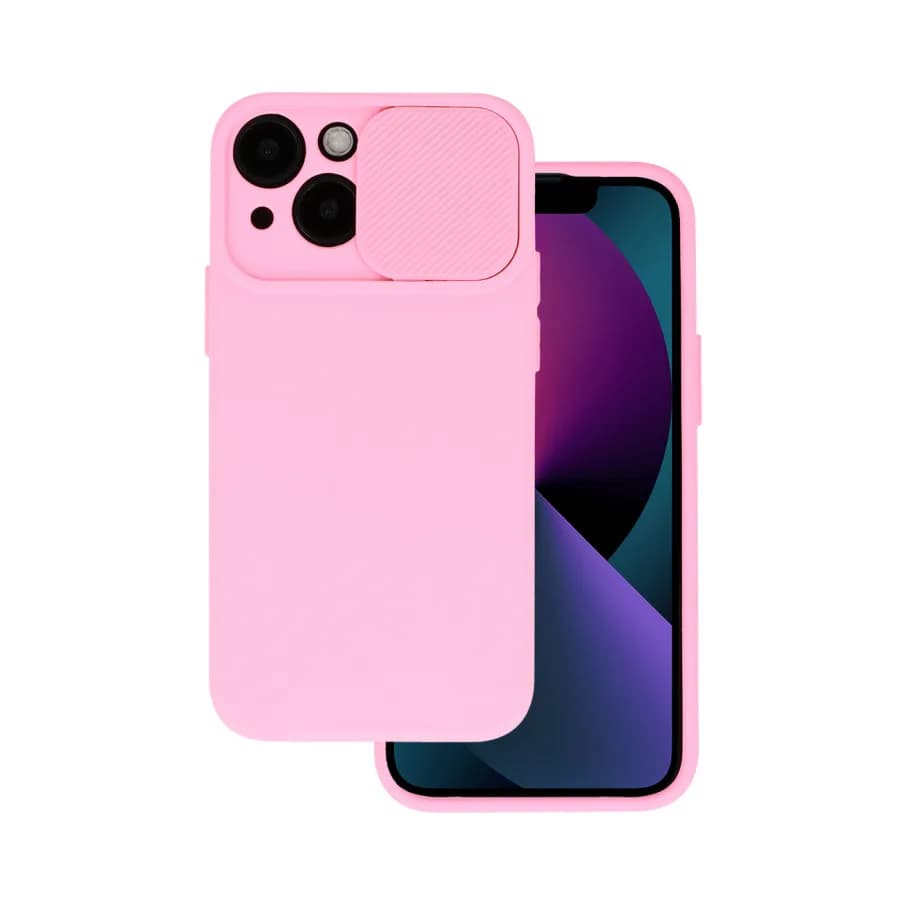 ZAŠTITA ZA KAMERU SOFT ZA IPHONE 15 SVIJETLO ROZE