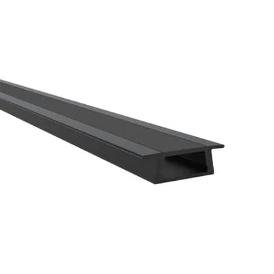 Aluminijski profil Green Tech 21,5 x 6,8 x 2000 mm, ugradni, crna boja