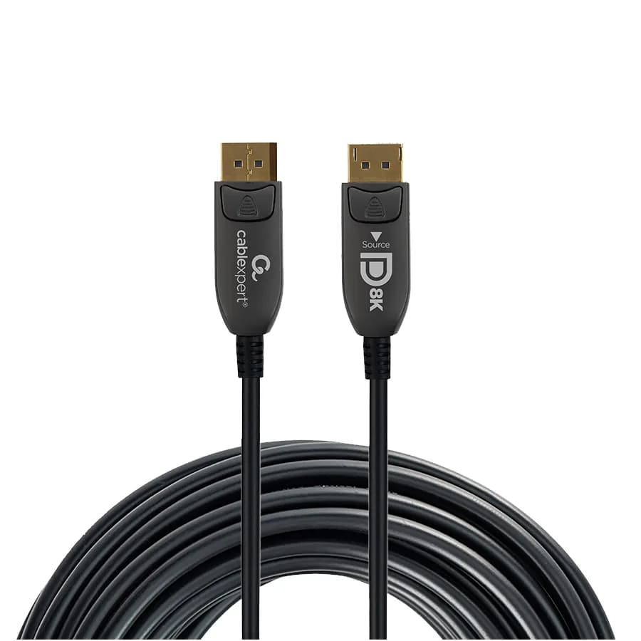DisplayPort kabal 30m GEMBIRD, muški DisplayPort na muški DisplayPort Active Optical (AOC) 8K AOC Premium Series, CC-DP8K-AOC-30M