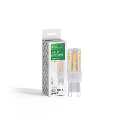 LED žarulja Green Tech 4W, 4000K, G9, IP20, San`an chip