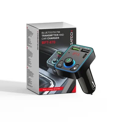Bluetooth FM transmiter i autopunjač Gigatech BFT-470 s LED svjetlima
