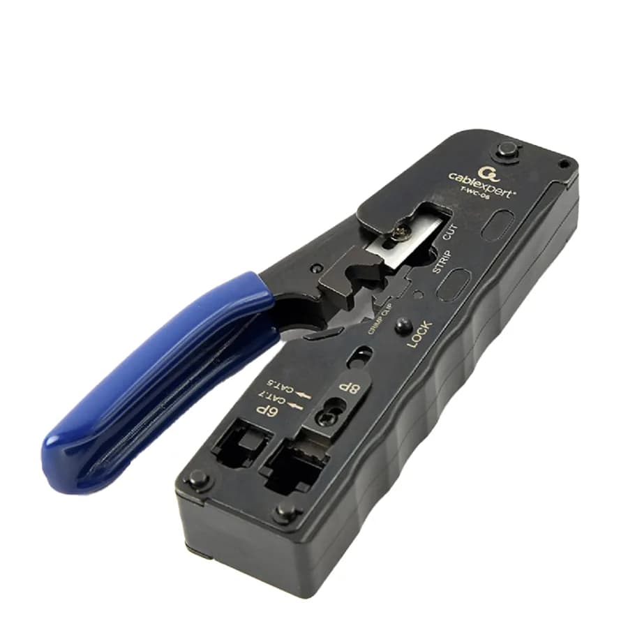 Kliješta GEMBIRD, CAT.7 LAN pass-through plug crimping tool, 8P8C, 6P6C, blue T-WC-06
