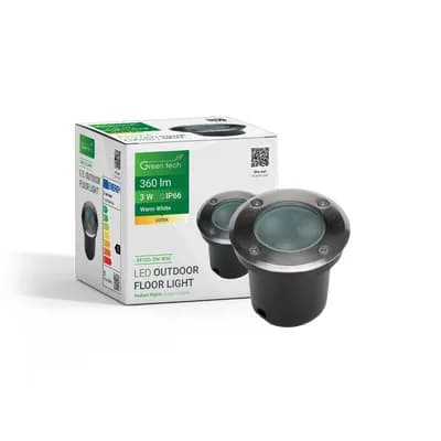 LED podna ugradna svjetiljka Green Tech 3W, 3000K, IP66