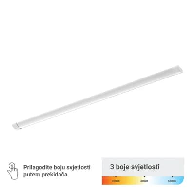 LED svjetiljka Green Tech, 36W, 3CCT, IP40, 120 cm podgradna