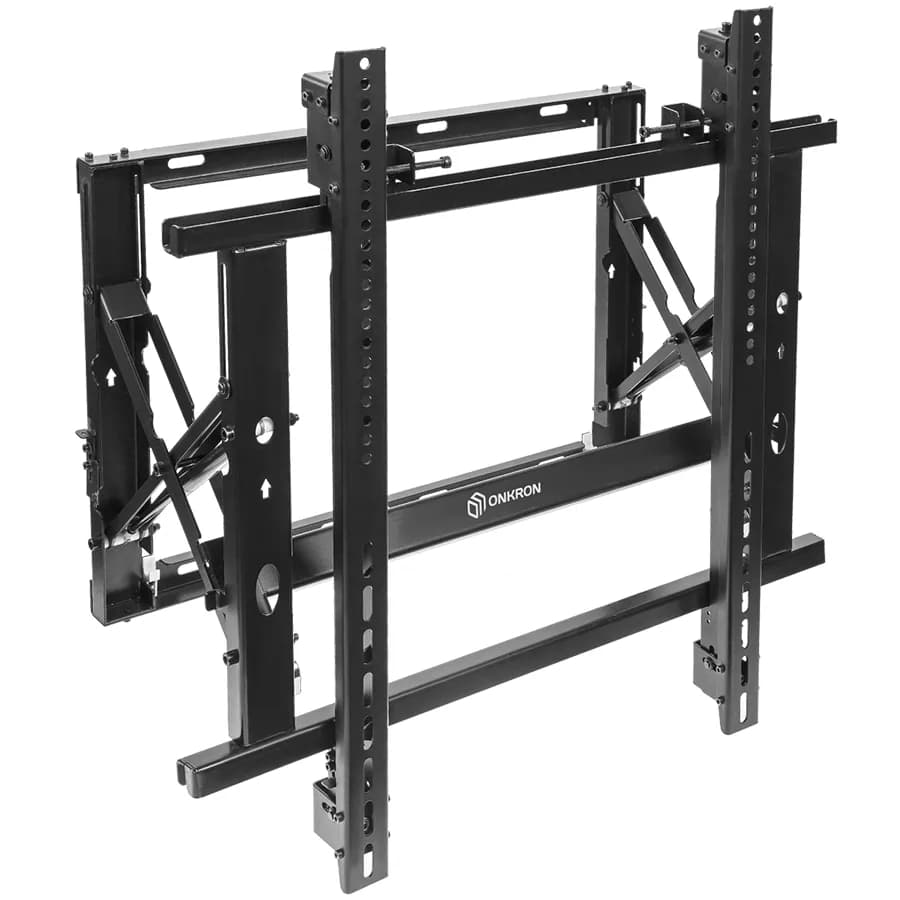 ONKRON Professional Wall Mount Solution for Video Walls Pop Out System 50''-70'', Black