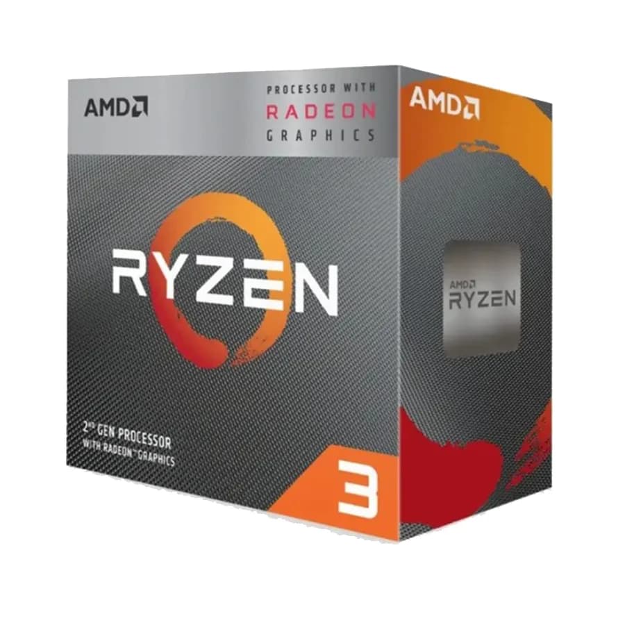 AMD RYZEN 3 3200G AM4 4 CPU cores,4 threads, 3.6GHz,4MB L3,65W,Radeon Vega 8, Tray