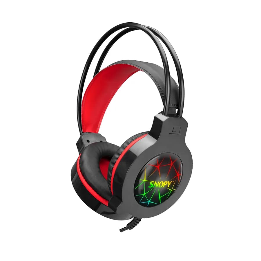 Slušalice sa mikrofonom gaming Snopy SN-GX7 CRAZY Black USB Led Microphone Headset, 31380