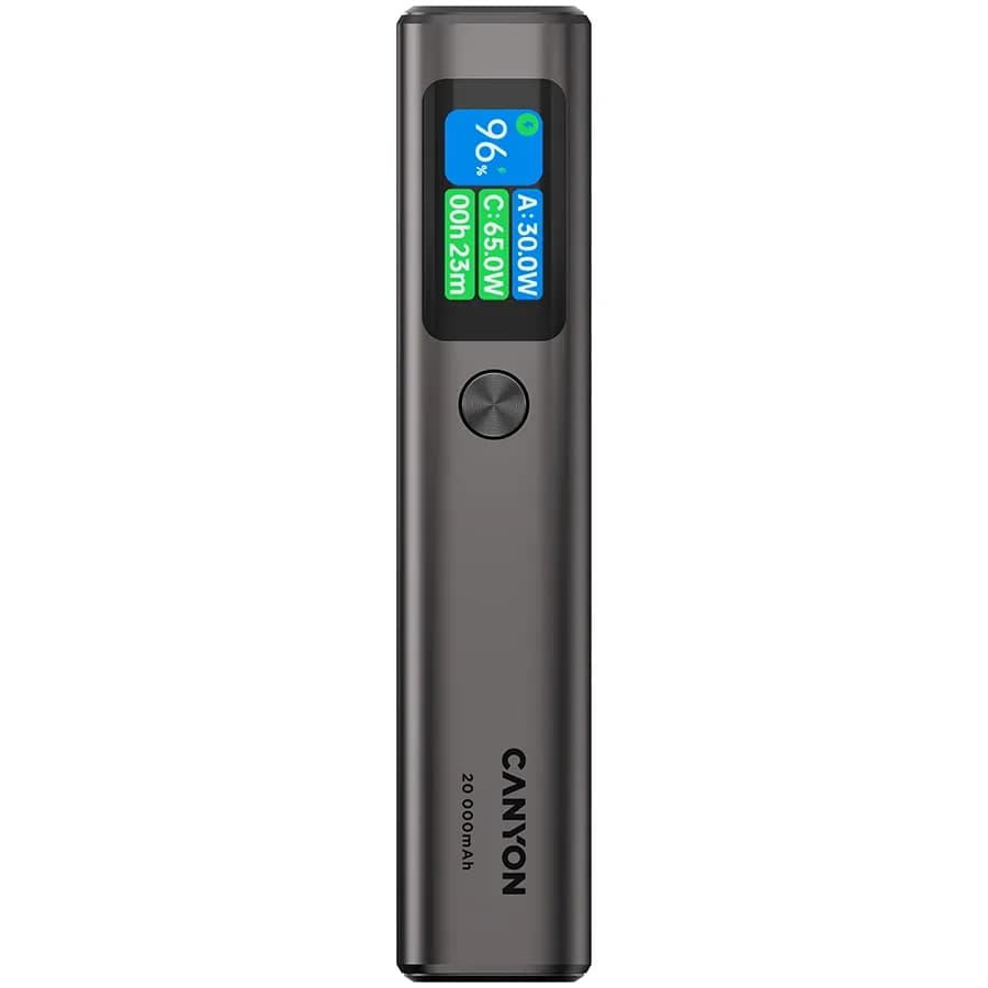 Canyon power bank OnPower 230 TFT 20000 mAh PD130W Dark Grey