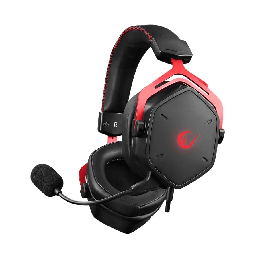 Slušalice sa mikrofonom gaming RAMPAGE RMX-G6 HYDRA Black USB Rainbow Backlit, 35514