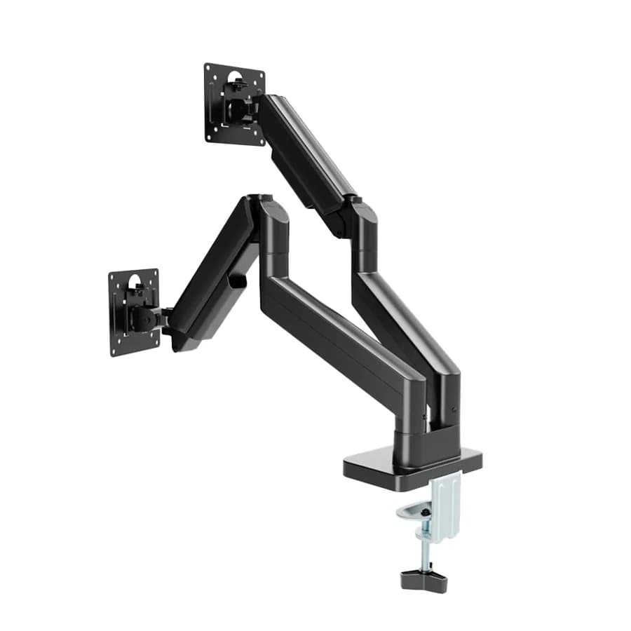NOSAČ ZA DVA MONITORA GEMBIRD MA-DA2-06, montaža na sto, 17" up to 32", up to 10 kg, black