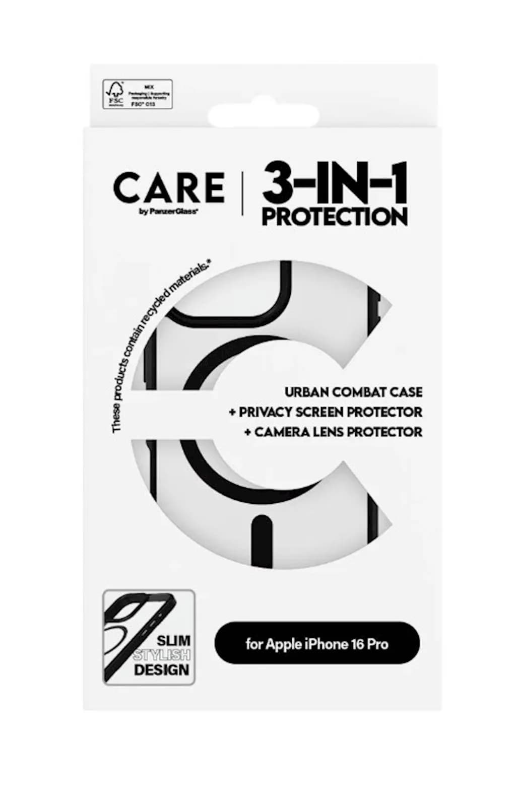 PanzerGlass Bundle Care by PG iPhone 16 Pro MagSafe Privacy BK