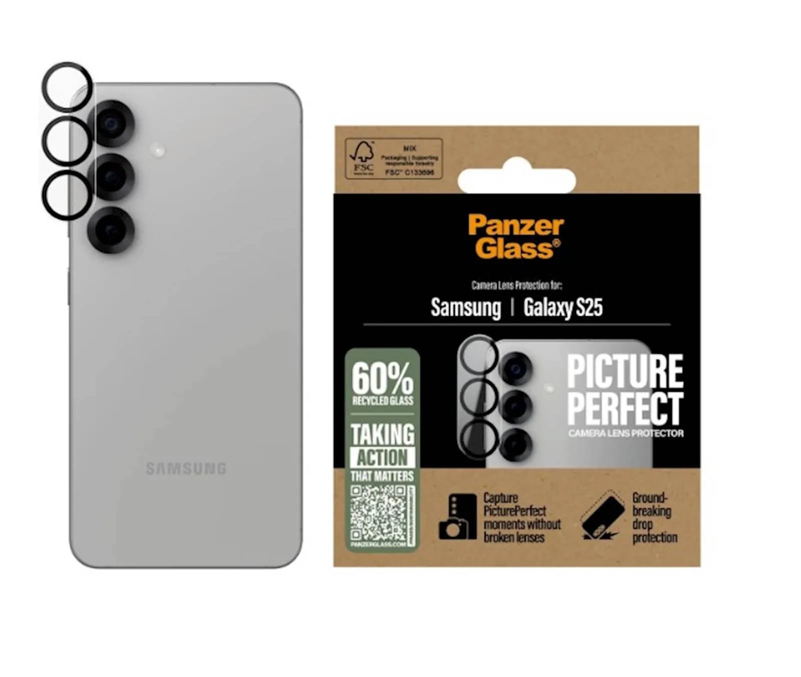 PanzerGlass Zaštitni okvir za kameru S25