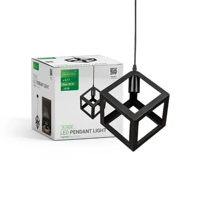 LED visilica Green Tech E27 x 1 kom, crna boja