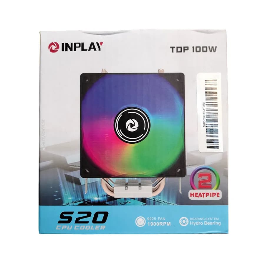 CPU hladnjak INPLAY CPU Cooler S20, LGA 115x, 1200, 17xx, 1366, AMD AM3, AM4, AM5