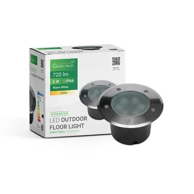 LED podna ugradna svjetiljka Green Tech 6W, 3000K, IP66