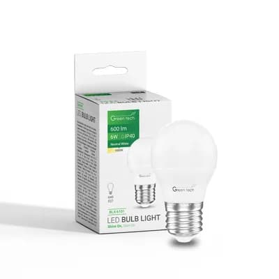 LED žarulja Green Tech 6W, 4000K, E27, G45, Flux: 600 lm, IP40, Epistar chip