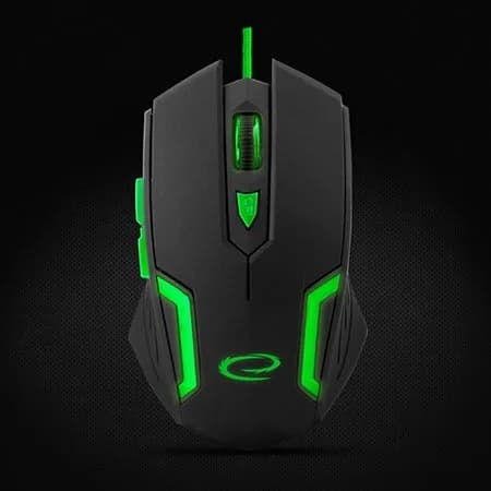 Miš ESPERANZA GAMING FIGHTER 6D MX205, GREEN, 2400dpi, ergonomic, EGM205G