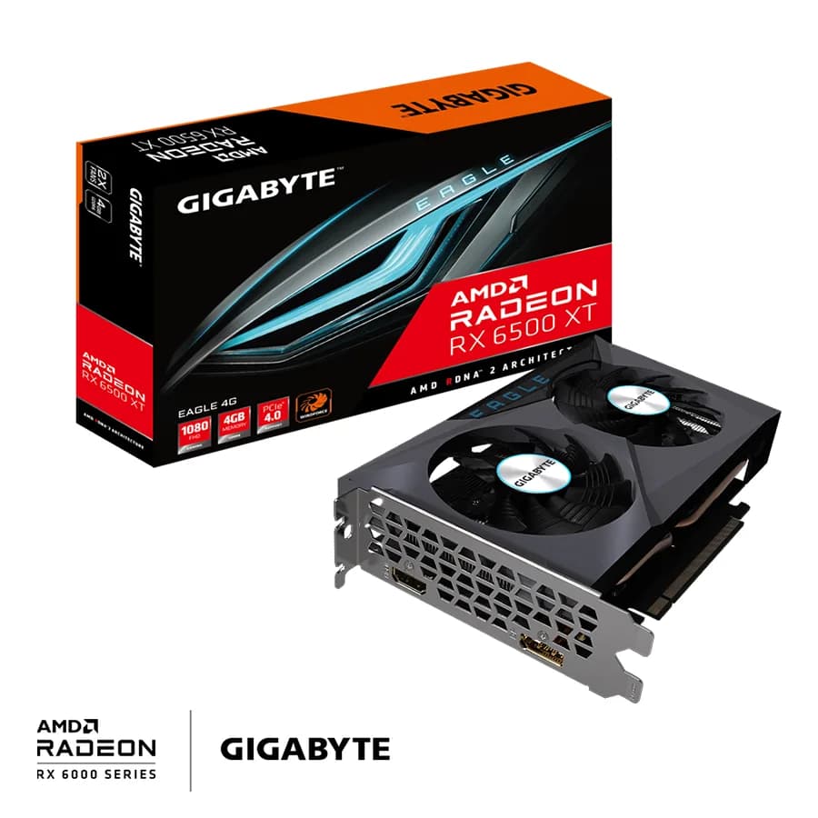 Gigabyte VGA RX 6500 XT Eagle; 4GB GDDR6 64bit; HDMI,DP; GV-R65XTEAGLE-4GD G1