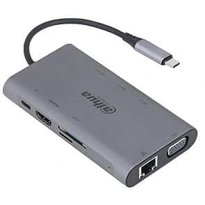 DAHUA MultiDock DH-TC39 9in1 USB 3.1 Type-C to USB 3.0+HDMI+RJ45+VGA+SD/TF+PD DS