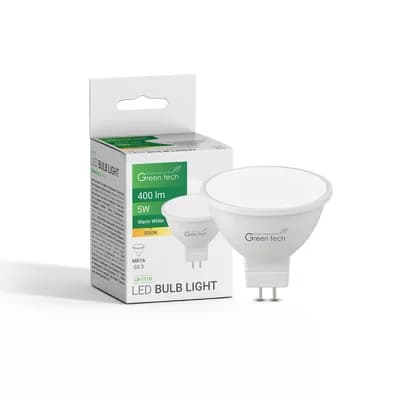 LED žarulja Green Tech 5W, 3000K, MR16, 12V AC/DC, IP20, Sanan chip