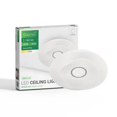 LED plafonjera Green Tech 18W, 4000K, fi 33cm