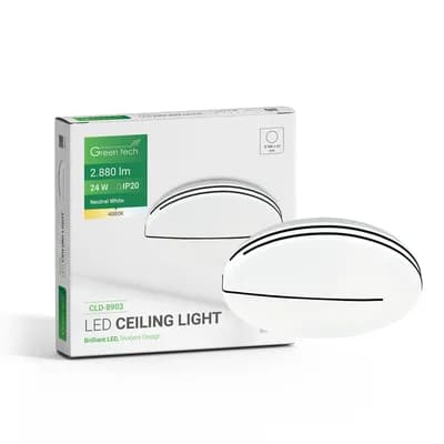 LED plafonjera Green Tech 24W, 4000K, promjer 38cm