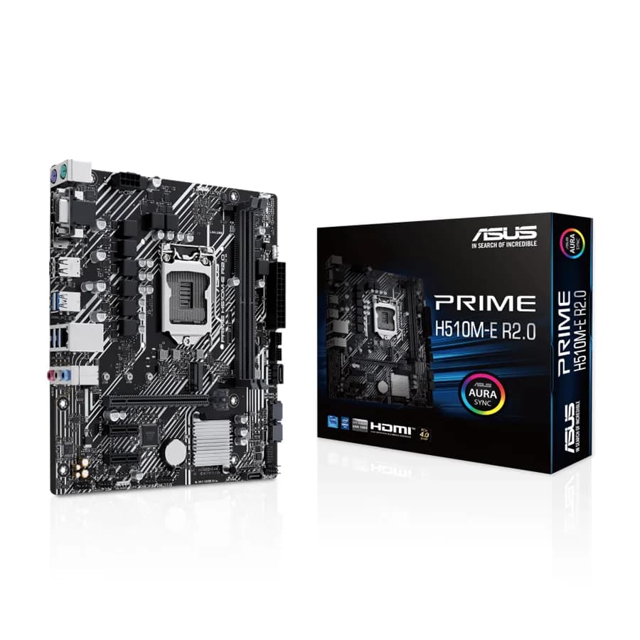 Asus MB PRIME H510M-E R2.0, Intel H470, LGA1200, micro ATX PCIe 4.0, DP, VGA, HDMI, 2xDDR4