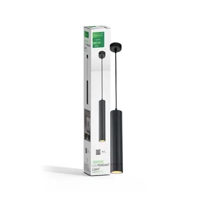 LED visilica Green Tech, GU10 X 1 kom, crna boja