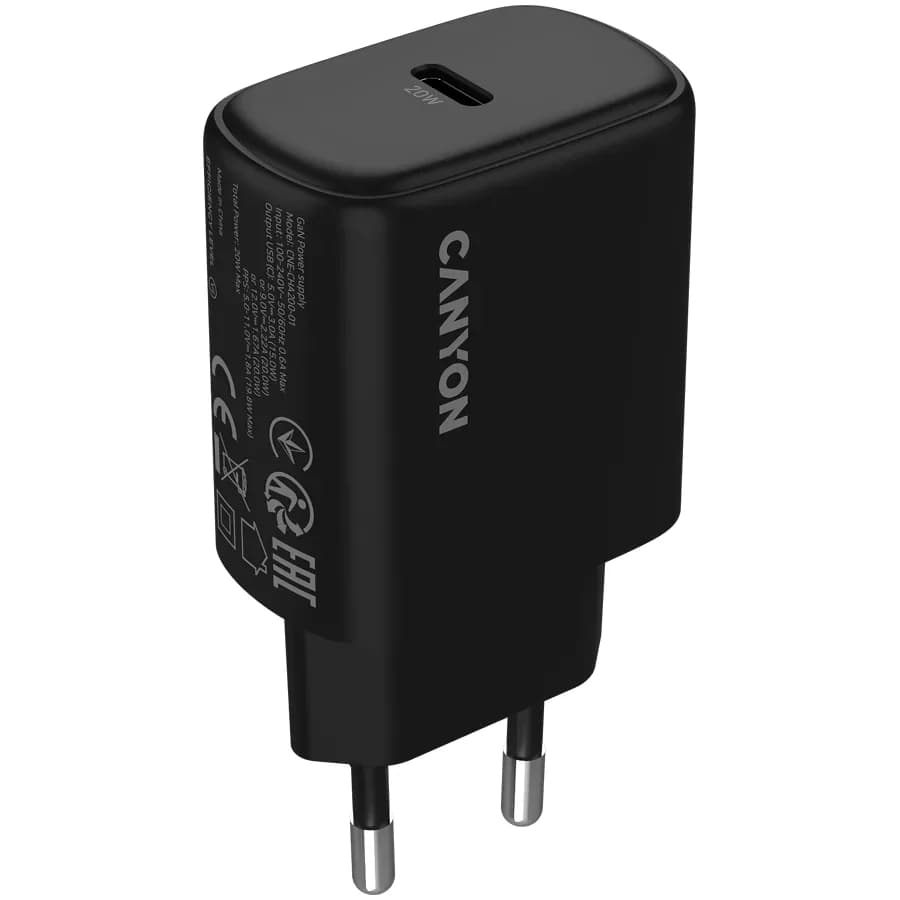 Canyon charger OnCharge 200 20W 1xPD EU Black
