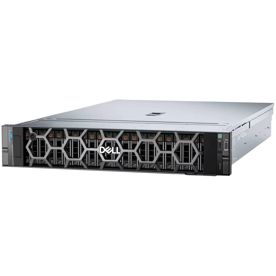 DELL EMC PowerEdge R760xs, 12x3.5", Intel Xeon Silver 4510, 32GB RDIMM 6400MT/s, 1x2.4TB SAS 10K, PERC H755, iDRAC9 Enterprise, Dual RPS 700W Titanium, TPM 2.0 V6, BCM 5720 DP 1Gb LOM + BCM 5719 Quad Port 1GbE,No OCP NIC, ReadyRails Sliding Rails, 3Y