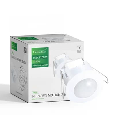 Infracrveni ugradni senzor pokreta Green Tech IMS41, IP20, 360°