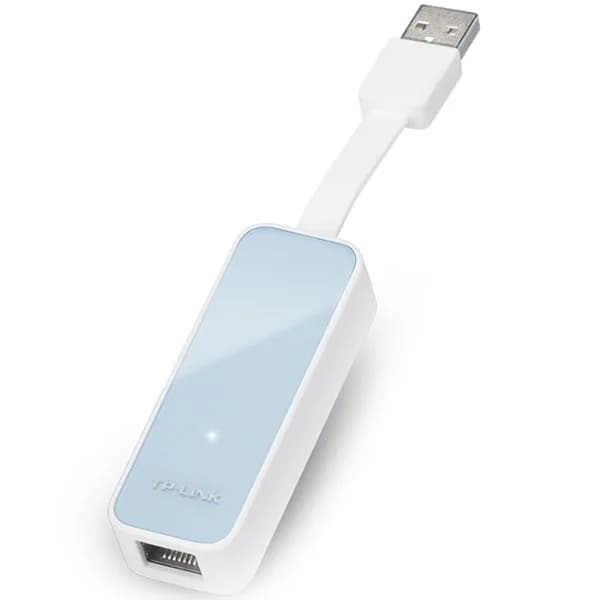 TP-Link USB 2.0 to 100Mbps Ethernet Network Adapter, 1 USB 2.0 connector, 1 10/100Mbps Ethernet port