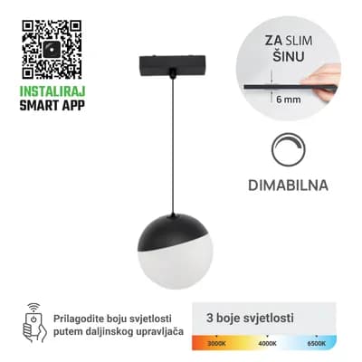 LED magnetna svjetiljka Green Tech, 6W, 3CCT, LED Osram, Dim./ Smart Lamp APP