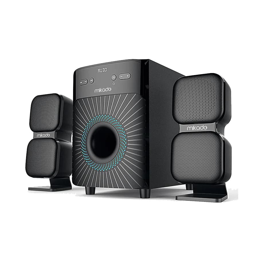Zvučnici 2.1 gaming Mikado MD-360BT 2 1 38W BT/AUX/USB/FM/LED Display Multimedia Speaker, 36904