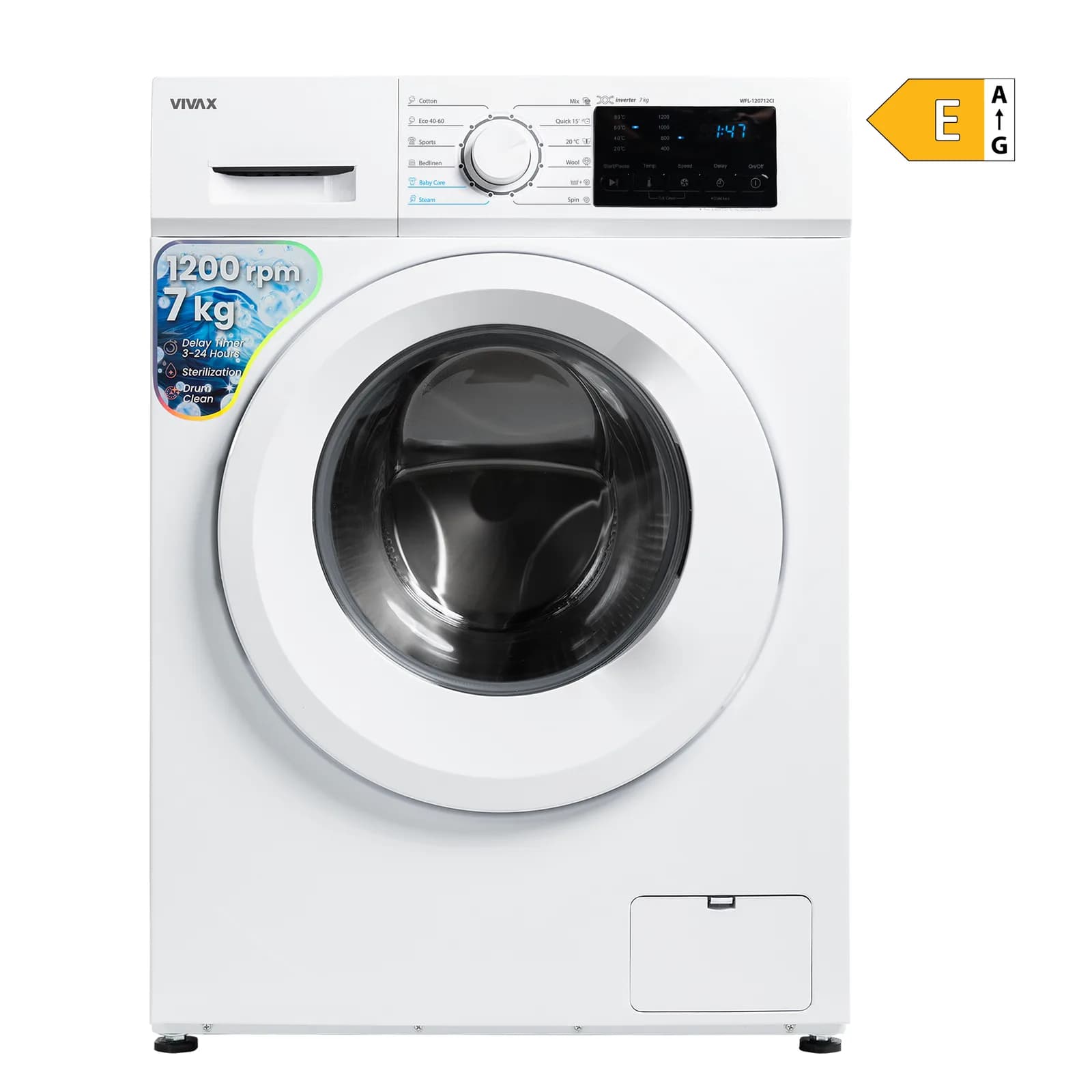 Vivax HOME mašina za pranje veša WFL-120712CI