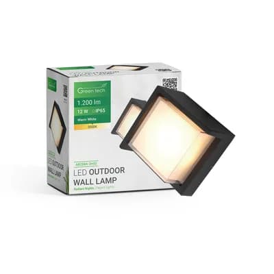 LED vanjska zidna svjetiljka Green Tech OHIO, 12W, 3000K, IP65