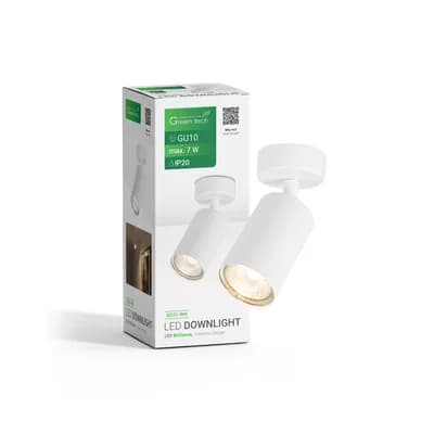 Reflektor nadgradni Green Tech, bijela boja, grlo GU10