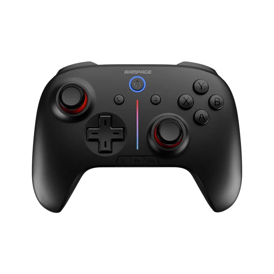Game Pad gaming RAMPAGE HYDRA Black bluetooth wireles 2.4 GHz PC Gamepad RGB Joypad, 41047