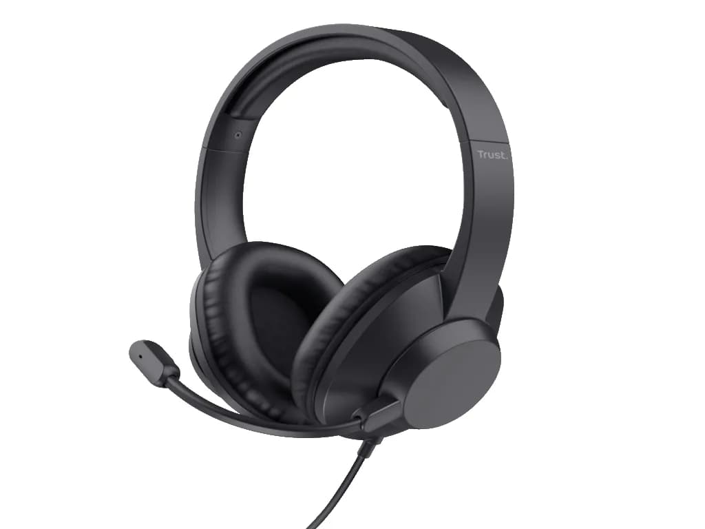 Trust Ayda MAX USB slušalice,over-head, žičane, USB-C,USB-A, stereo, crne
