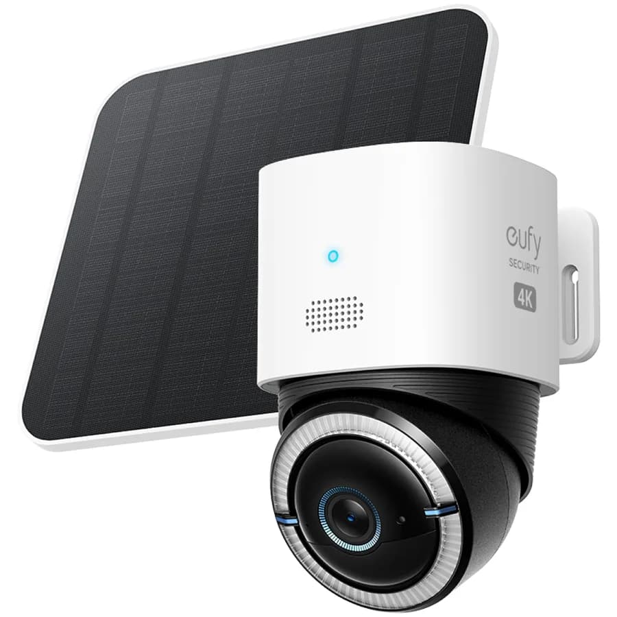 eufy 4G LTE, Wi-Fi Cam S330 White, 4K UHD, Colour Night Vision, 9400mAh Battery, 5W Solar panel, 360 Viewing