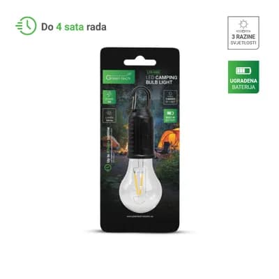 LED kamping žarulja Green Tech, 3W, 3000K, 100 lm, 8/1
