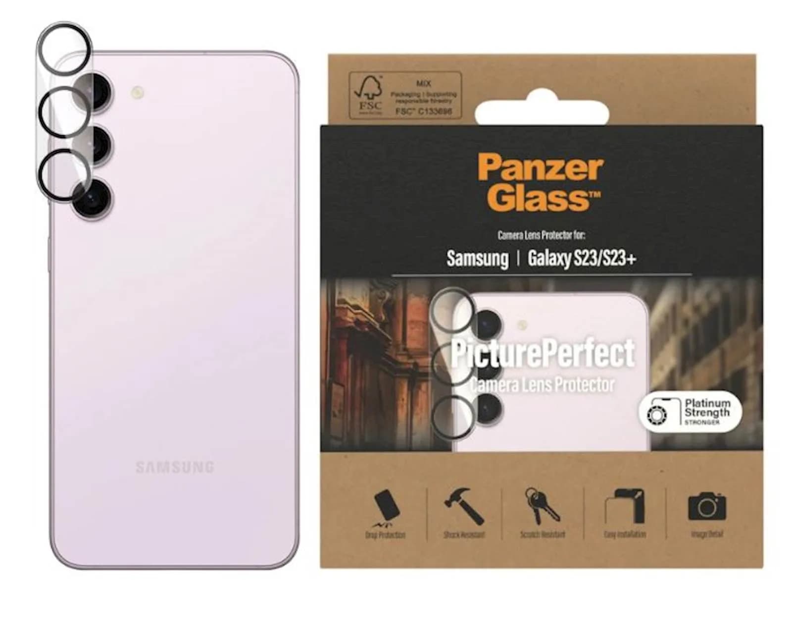 PanzerGlass Zaštitni okvir za kameru PG Galaxy S23/S23+