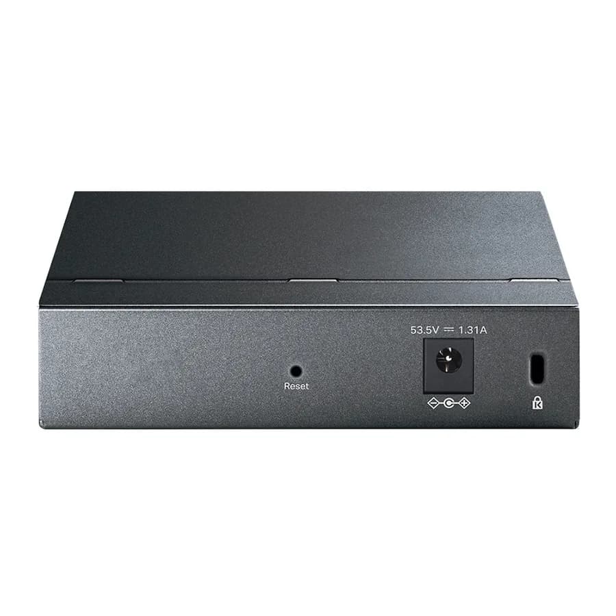 SWITCH TP Link TL-SG105PE 5-portni Gigabit Easy Smart Switch sa 4-portnim PoE+, metalnim kućištem, montažom na radnu površinu, PoE budžetom 65W, podrš