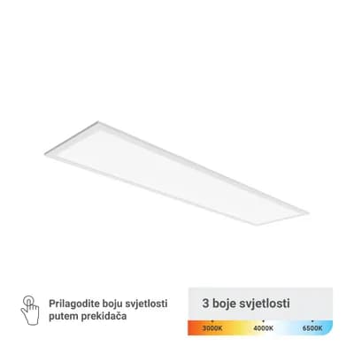 LED panel Green Tech 295 x 1195 x 30 mm 40W, 3 CCT, 130lm/W, Philips driver