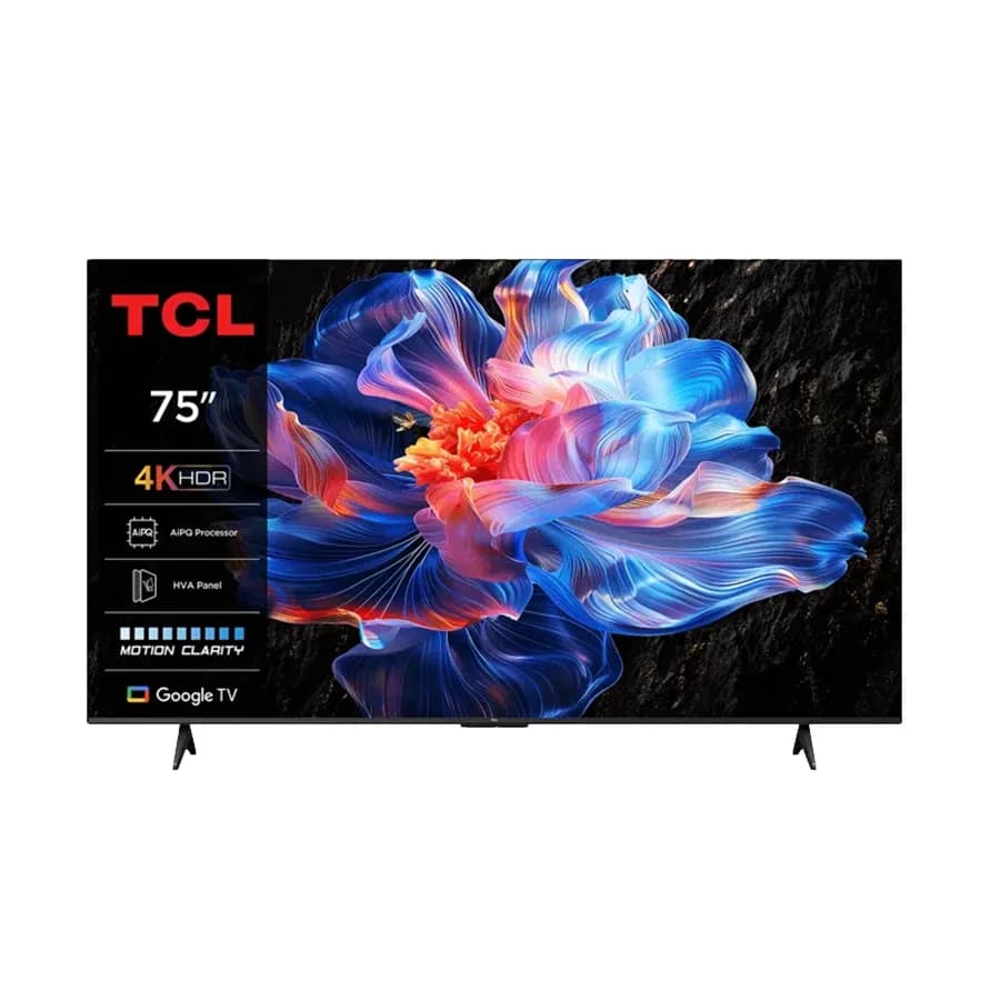 TCL TV 75P6K, AiPQ procesor, 4K HDR10, Google OS, HDR10, Smart TV, HVA panel, Dolby AudioID: