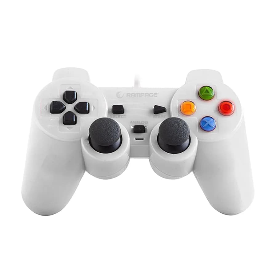Game Pad gaming RAMPAGE Snopy SG-R602 PS3/PC White USB 1.8m Joypad, 30493
