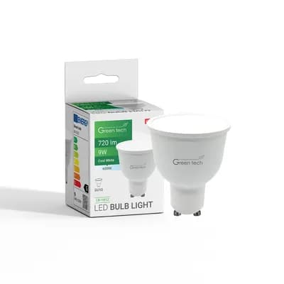 LED žarulja Green Tech 9W, 6000K, GU10, IP20, Sanan chip