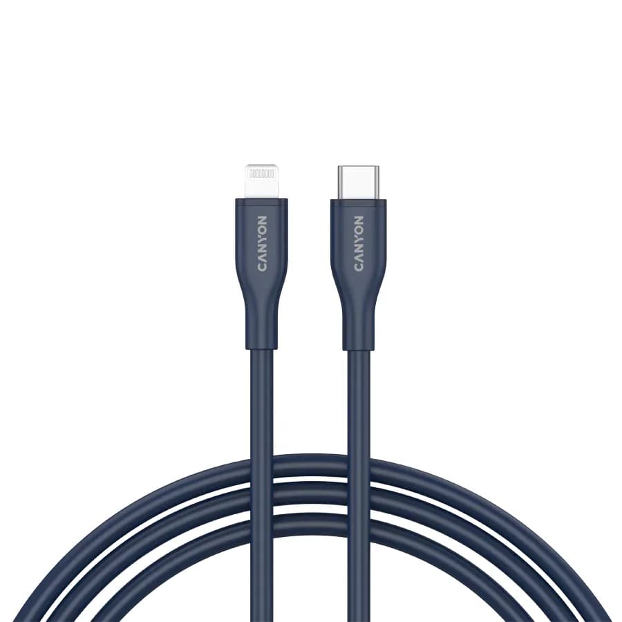 Canyon cable CLNM60 C-L 60W MFI 1m Silicon Blue